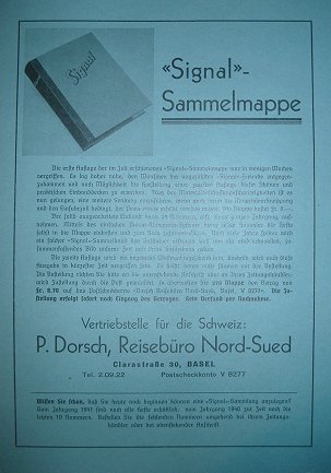Advertisement for the authorized Signal binders